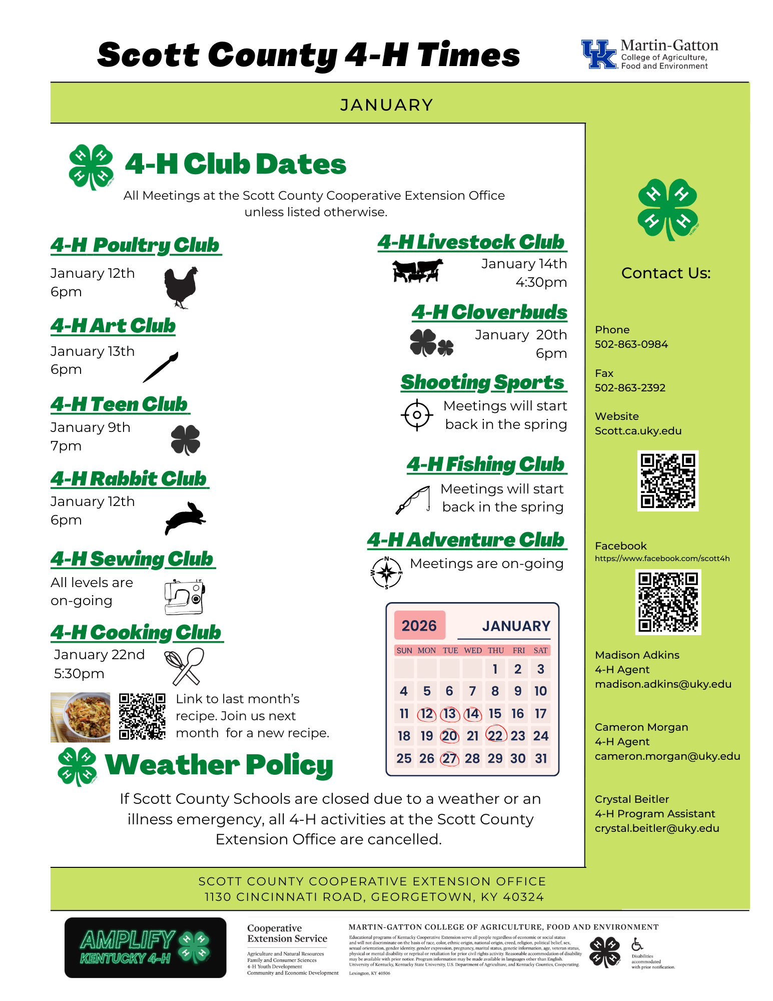 The Martin-Gatton College of Agriculture, Food and Environment is an Equal Opportunity Organization with respect to education and employment and authorization to provide research, education information and other services only to individuals and institutions that function without regard to economic or social status and will not discriminate on the basis of race, color, ethnic origin, national origin, creed, religion, political belief, sex, sexual orientation, gender identity, gender expression, pregnancy, marital status, genetic information, age, veteran status, physical or mental disability or reprisal or retaliation for prior civil rights activity. Reasonable accommodation of disability may be available with prior notice. Programinformation may be made available in languages other than English. Inquiries regarding compliance with Title VI and Title VII of the Civil Rights Act of 1964, Title IX of the Educational Amendments, Section 504 of the Rehabilitation Act, and other related matters should be directed to Equal Opportunity Office, Martin-Gatton College of Agriculture, Food and Environment, University of Kentucky, Room S-105, Agriculture Science Building, North Lexington, Kentucky 40546, the UK Office of Institutional Equity and Equal Opportunity, 13 Main Building, University of Kentucky, Lexington, KY 40506-0032 or US Department of Agriculture, Office of the Assistant Secretary for Civil Rights, 1400Independence Avenue, SW, Washington, D.C. 20250-9410. Visit the CES Program and Staff Development website for additional guidance. Questions may be directed to:  Stacy Miller at Stacy.miller@uky.edu or (859) 257-1727.